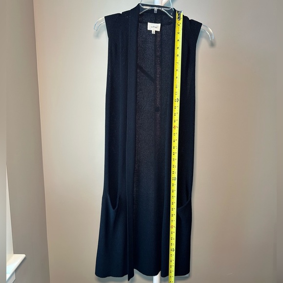 Wilfred Long Sleeveless Sweater Vest Black Size XXS - Picture 5 of 9